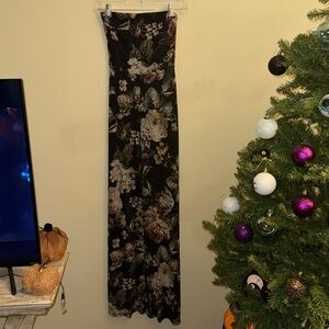 Strapless Floral Jumpsuit